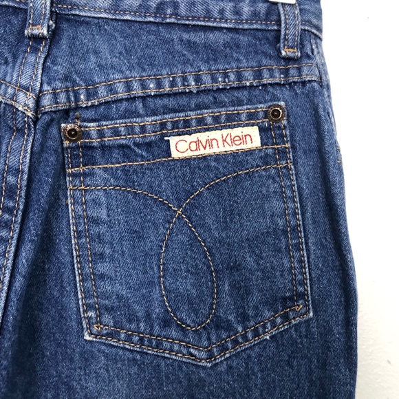 Calvin Klein Vintage 80s Classic Pocket Straight Leg Jeans Brooke Shields - Picture 8 of 14